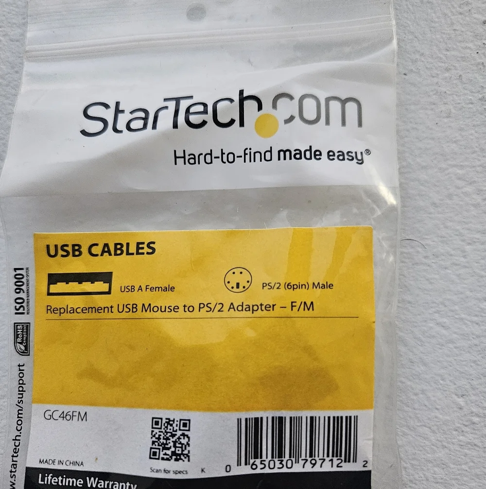 NEW StarTech USB keyboard & Mouse Cables with PS/2 Adapter